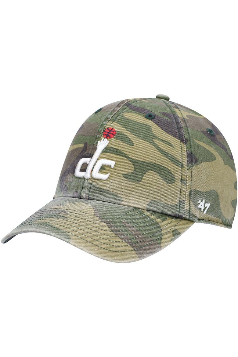 Men's '47 Camo Washington Wizards Clean Up Adjustable Hat, Main, color, Camo