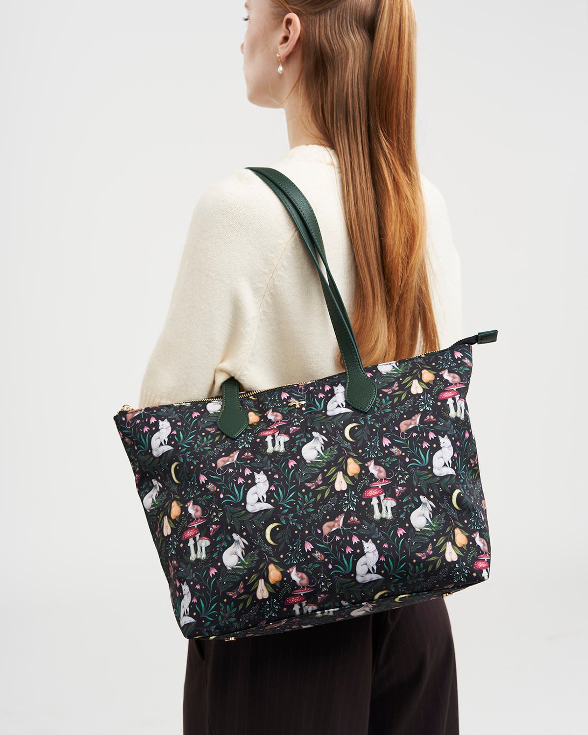 Edith Niva Print Tote Purse, Alternate, color, Black