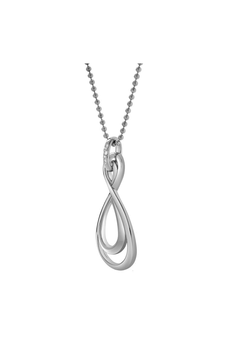 LuvMyJewelry Calithea Sterling Silver 0.03 Ct Diamond Infinity Teardrop Pendant, Alternate, color, 925 Sterling Silver