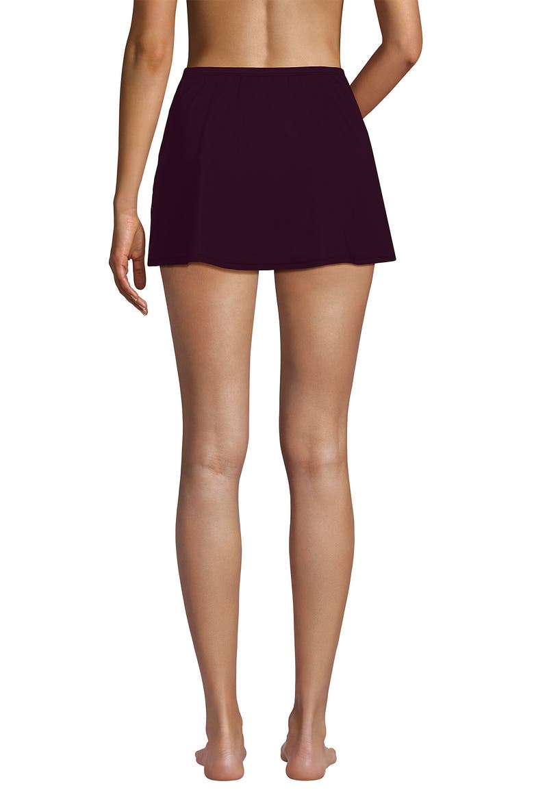 Slender Separates Tummy Control Swim Skirt Swim Bottoms, Alternate, color, Dark Wine