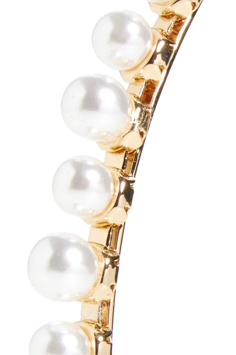 Elegant Faux Pearl Headband, Alternate, color, GOLD