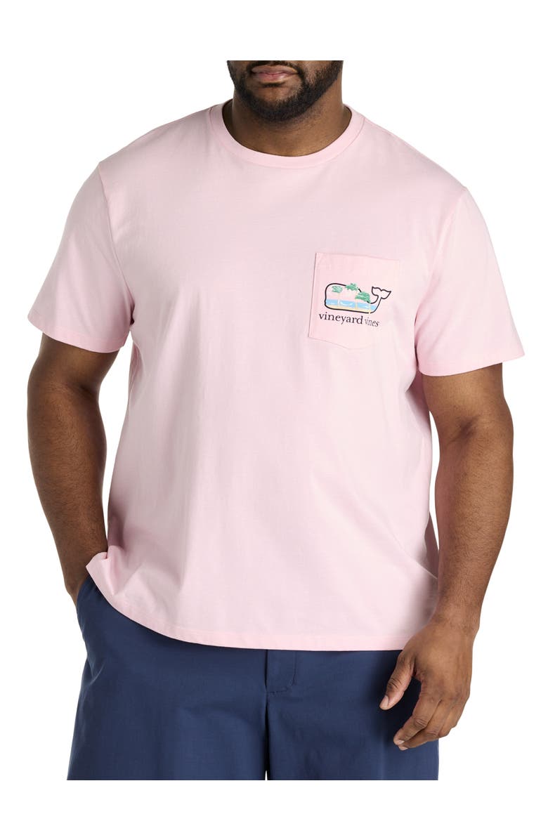 vineyard vines Big & Tall Breezy Hammock T-Shirt, Main, color, Flamingo