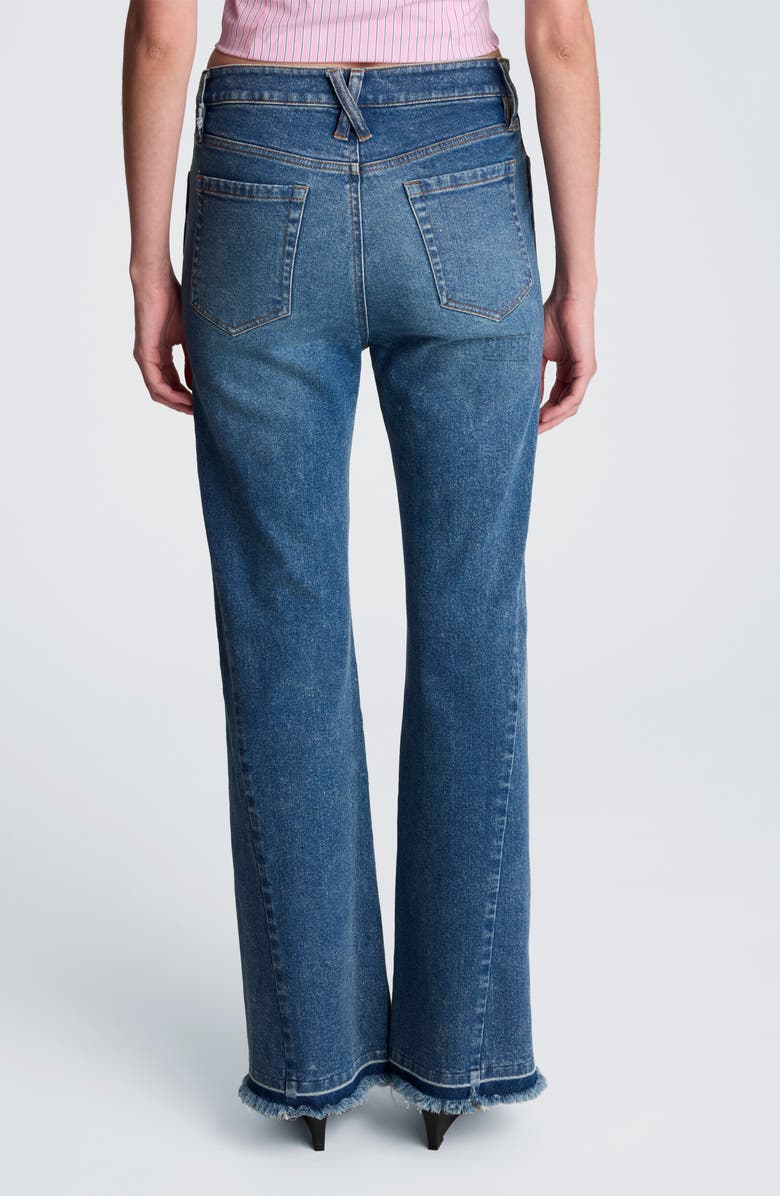 Kenneth Cole High Waist Release Hem Flare Jeans, Alternate, color, Baltic Wash