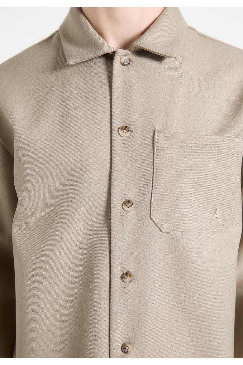 Valentin Tailored Overshirt, Alternate, color, Beige