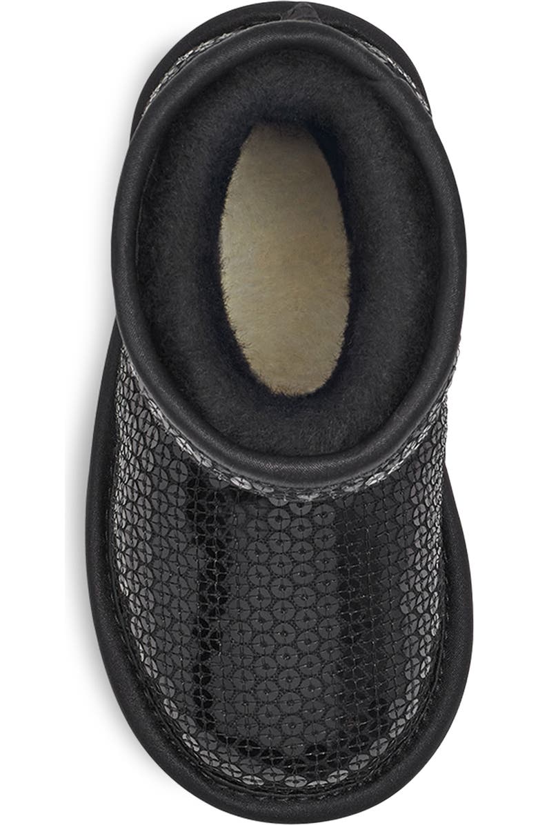 UGG<sup>®</sup> Kids' Chunky Sequin Classic Water Resistant Short Boot, Alternate, color,
