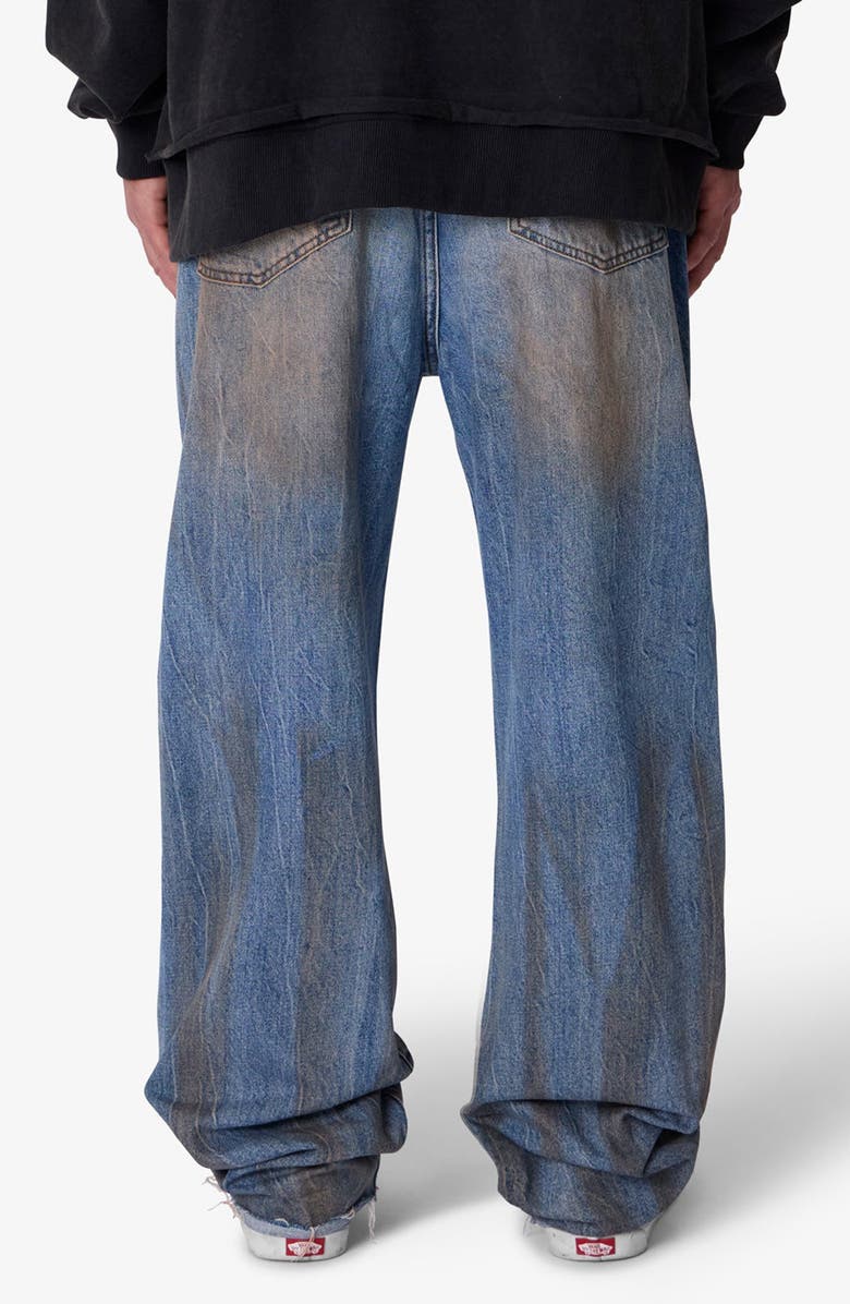 mnml Ultra Baggy Ran Over Rip Jeans, Alternate, color,