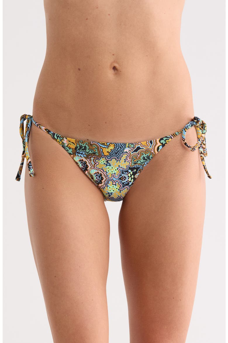 Sunning Side Tie Bikini Bottoms, Main, color, BLACK