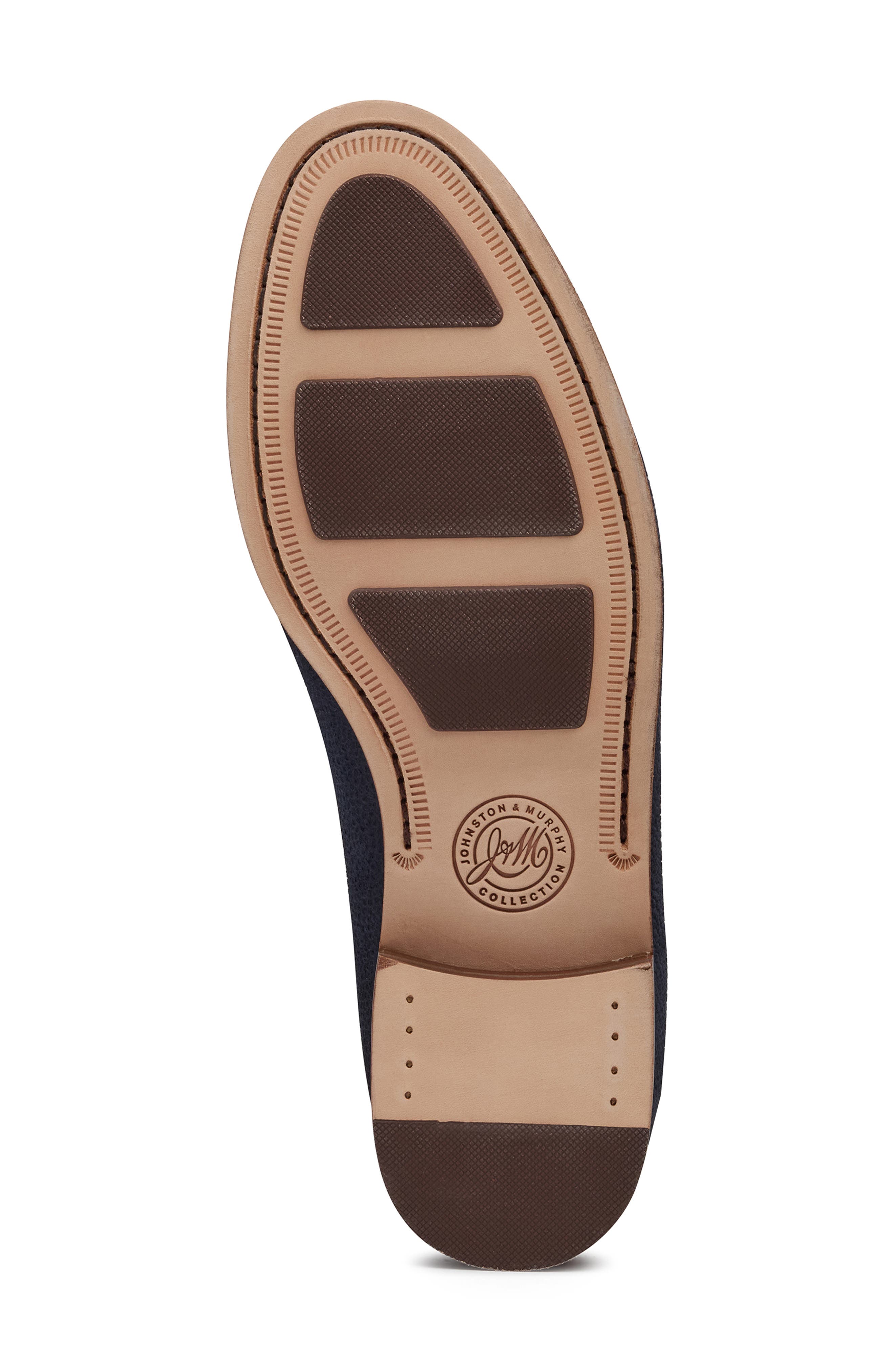 Johnston & Murphy Baldwin Penny Loafer, Alternate, color, Navy English Suede