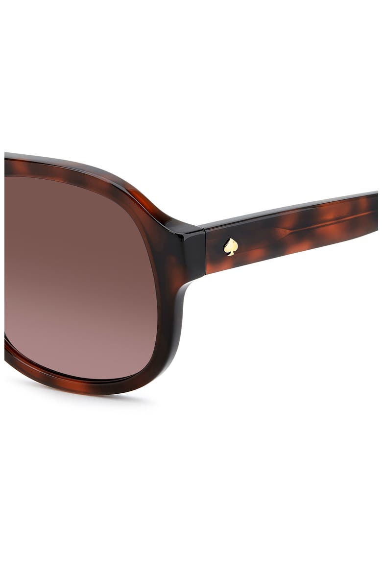 edie 54mm gradient square sunglasses, Alternate, color, HAVANA/ BURGUNDY SH