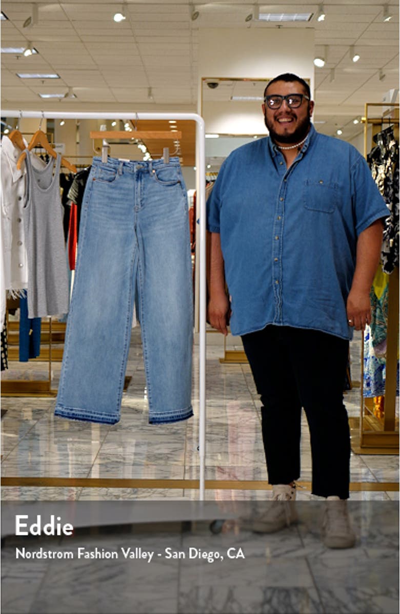 The Franklin Rib Cage Release Hem Wide Leg Jeans, sales video thumbnail