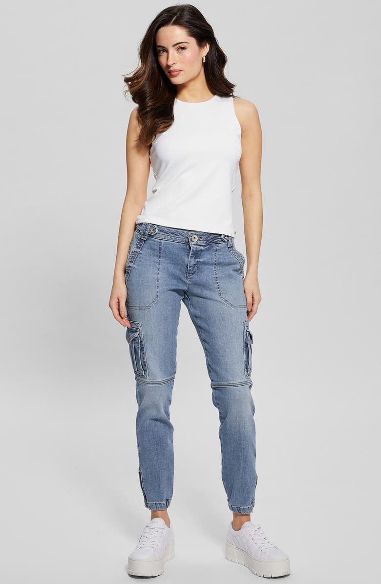 GUESS Cadet Cargo Jeans, Alternate, color, 
