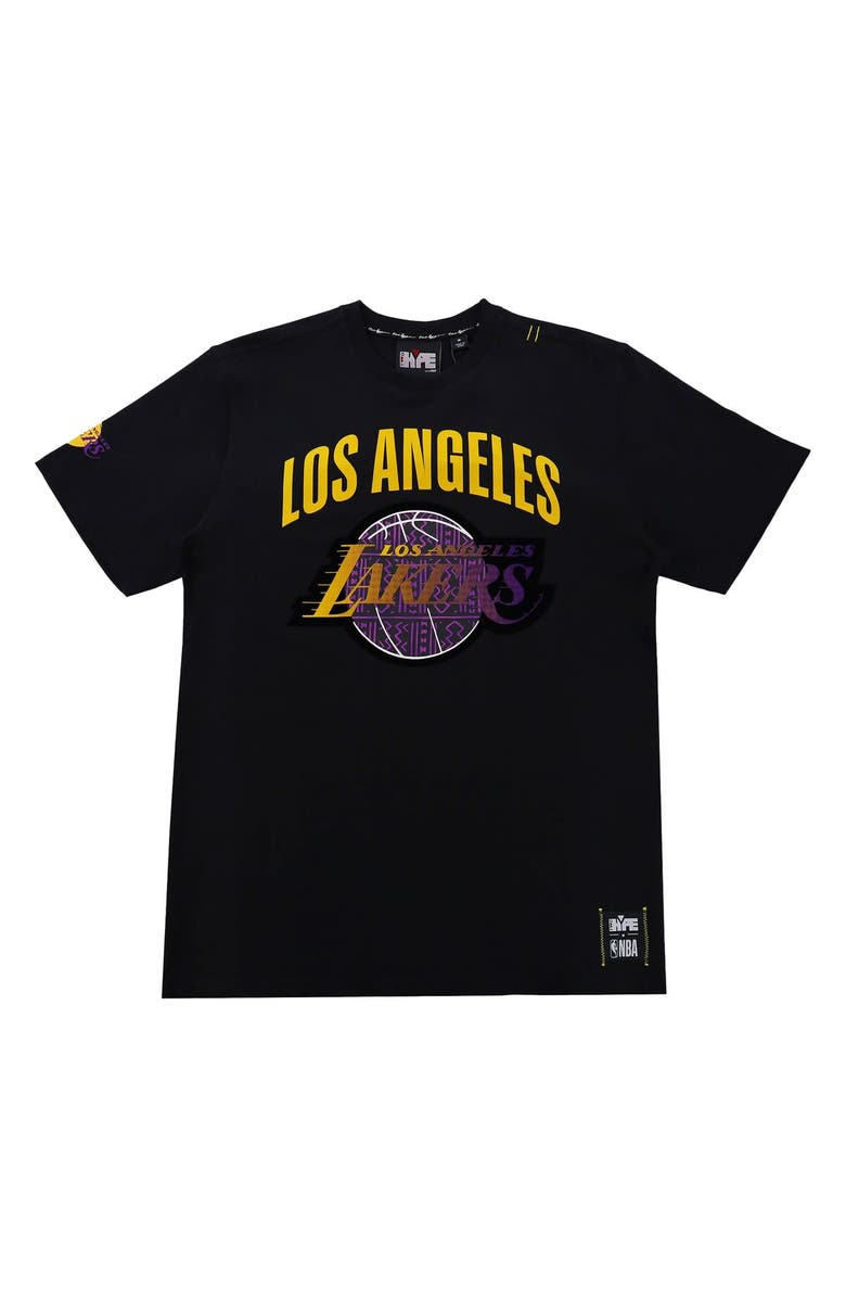 Two Hype Unisex NBA x Two Hype Black Los Angeles Lakers Culture & Hoops T-Shirt, Alternate, color, Black