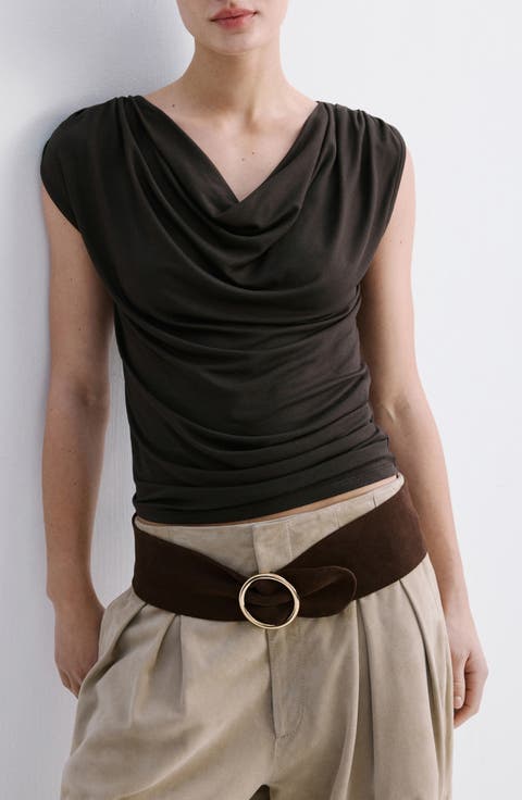 Camiseta Cowl Neck T-Shirt