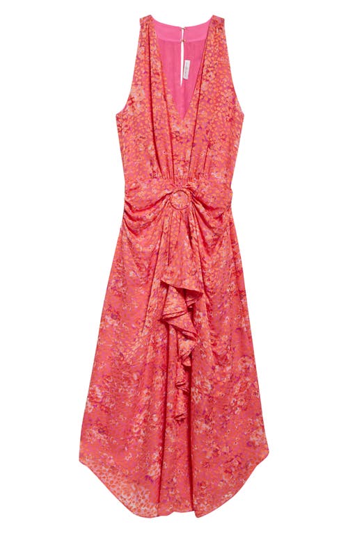 Shop Ramy Brook Athena Ruffle Cocktail Dress In Pink Petunia Petal