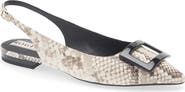 Roger Vivier Gommettine Pointed Toe Slingback Flat