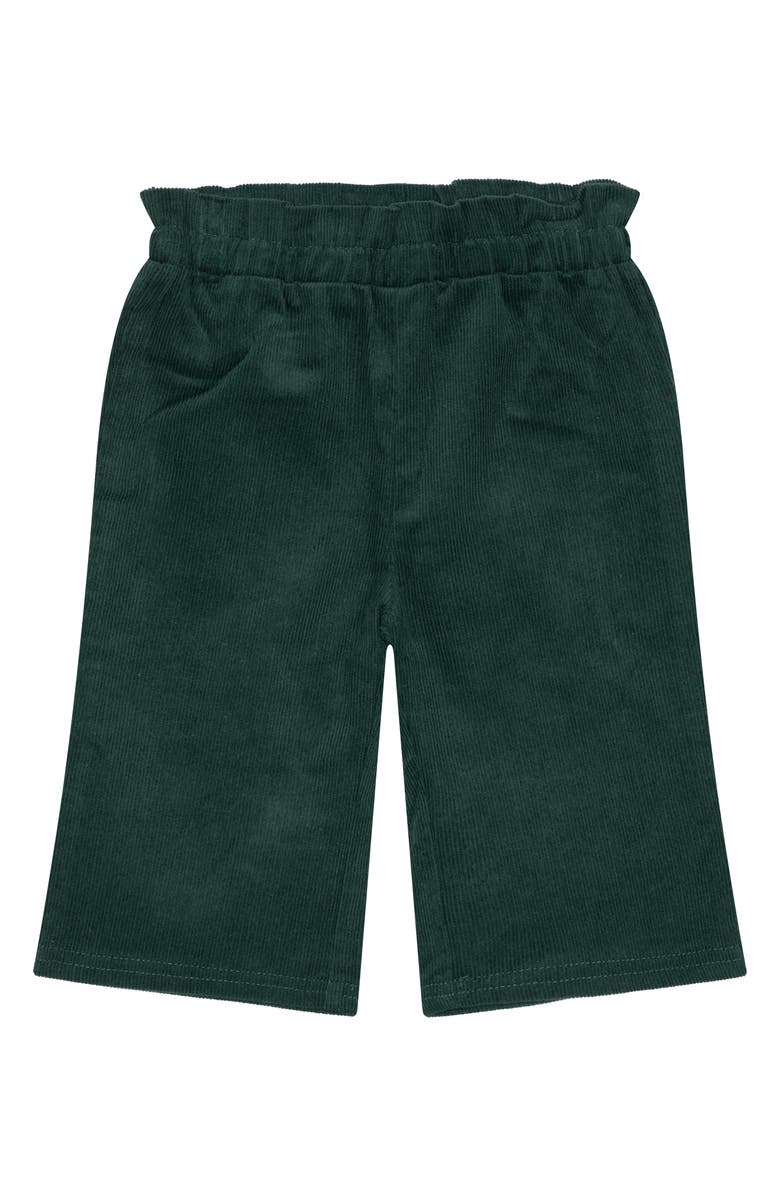 PL Baby by Petit Lem Festive Leaves Ruffle Bodysuit, Corduroy Pants, Socks & Headband Set, Alternate, color, Off White Leaves