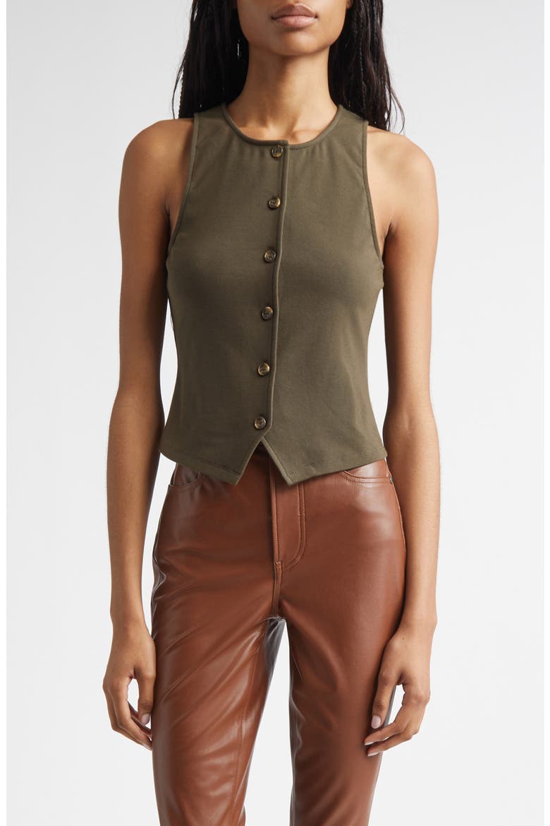 Caroline Knit Vest, Main, color, CYPRESS