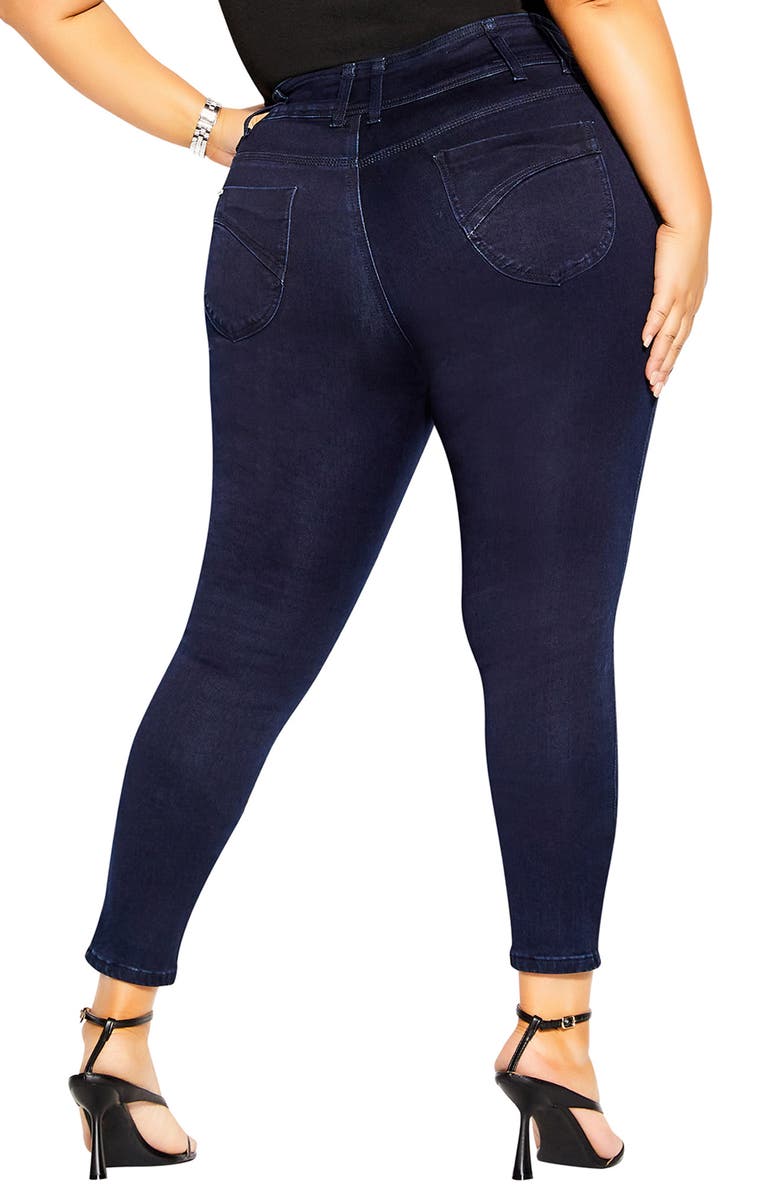 City Chic Harley High Waist Skinny Jeans, Alternate, color, 