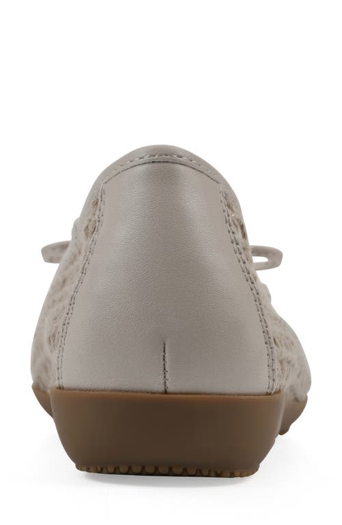 Cliffs By White Mountain Chelcy Mesh Ballet Flat In Taupe Mesh Fabric