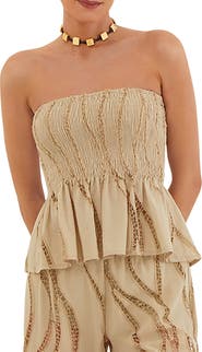 ViX Paula Hermanny Babi Strapless Cover-Up Top