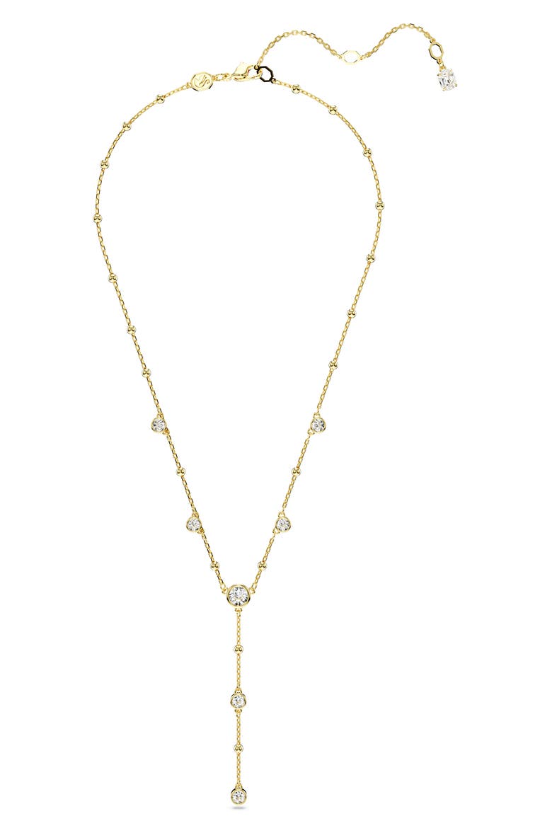 Imber Crystal Station Y-Necklace, Alternate, color, GOLD