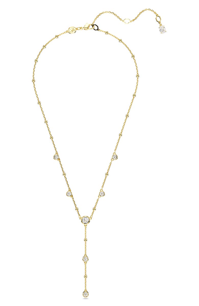 Swarovski Imber Crystal Station Y-Necklace, Alternate, color, Gold