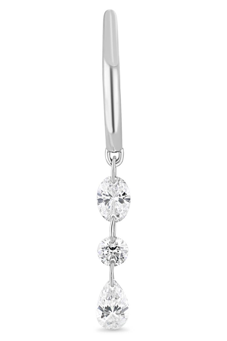 18K Gold Liora Natural Diamond Drop Earrings, Alternate, color, 18K WHITE GOLD