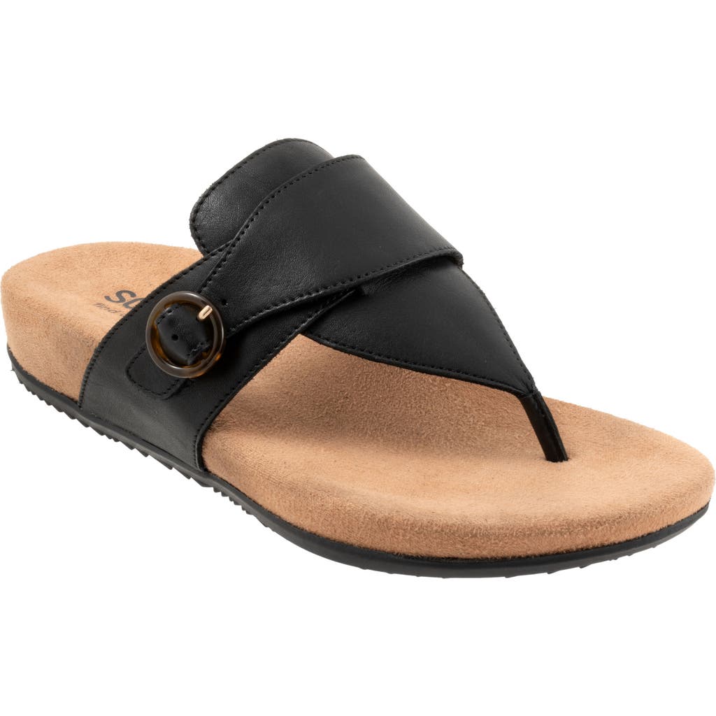 Softwalk ® Belize T-strap Sandal In Black