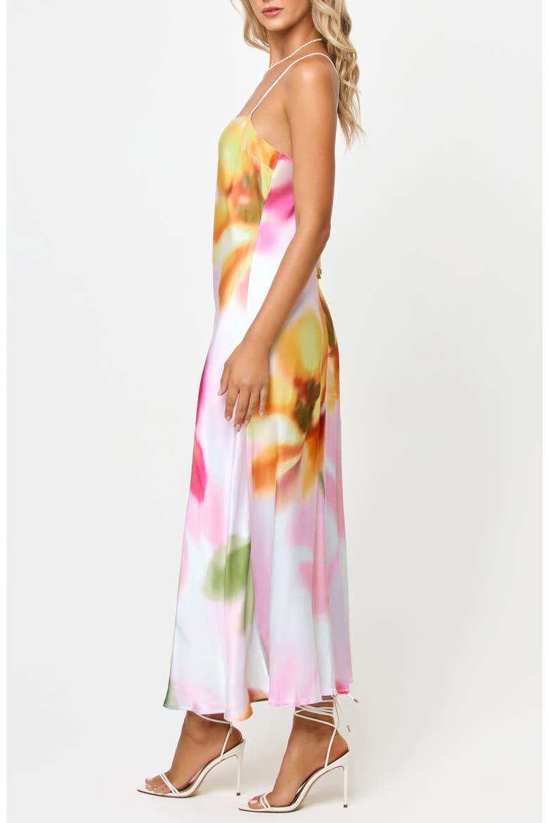 Gabby Floral Bias Cut Cotton Sateen Cover-Up Maxi Dress, Alternate, color, SOFT FOCUS FLORAL