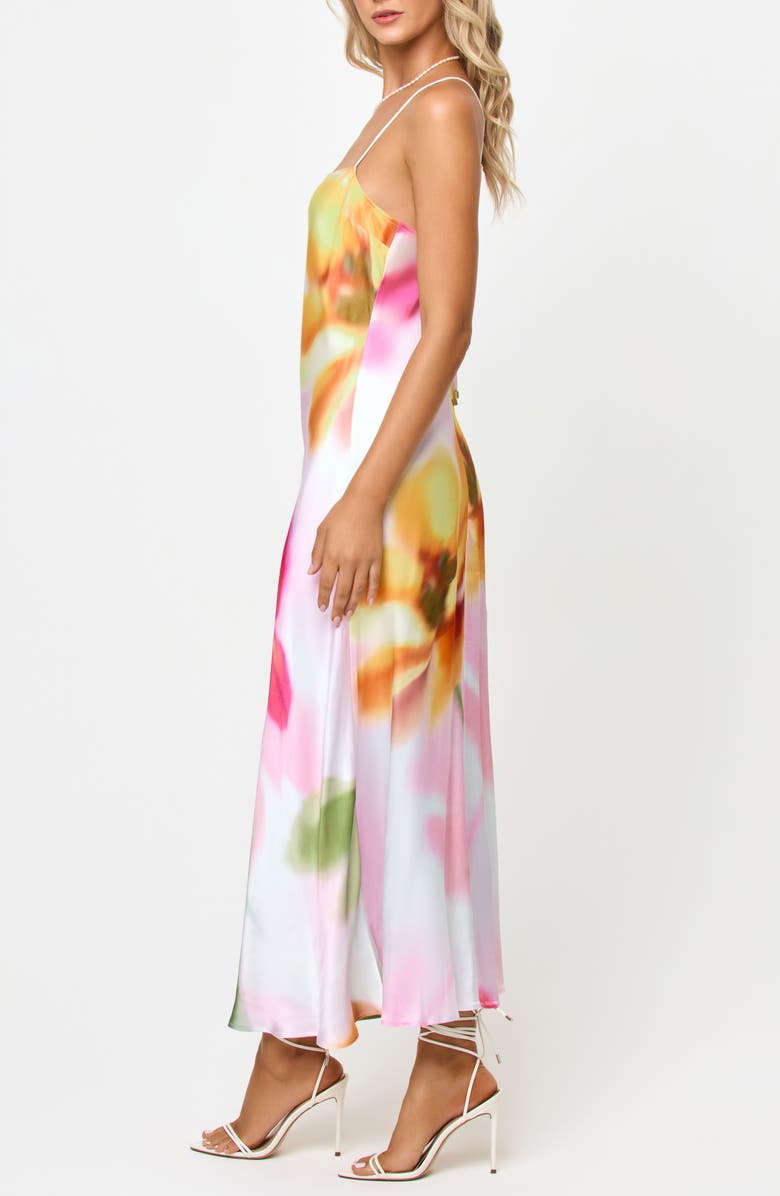 LSPACE Gabby Floral Bias Cut Cotton Sateen Cover-Up Maxi Dress, Alternate, color,