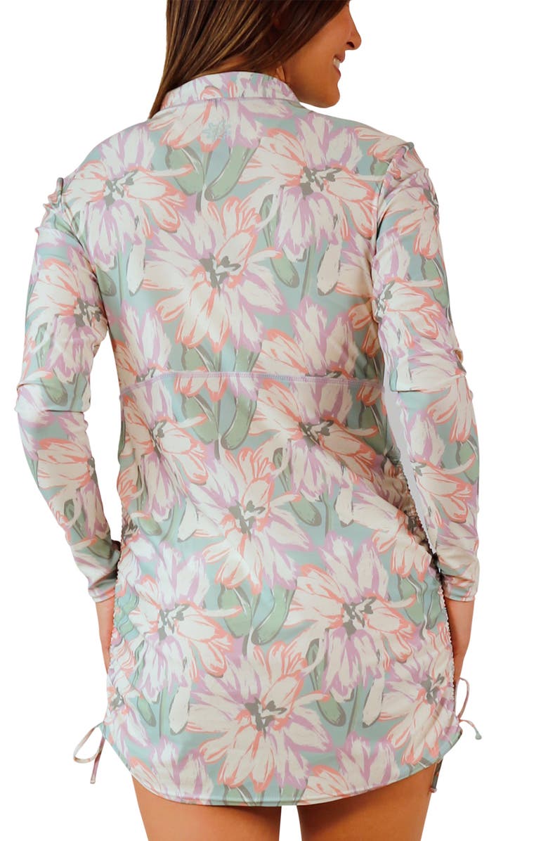 UV Skinz Convertible Swim Shirtdress, Alternate, color, Aurora Bloom