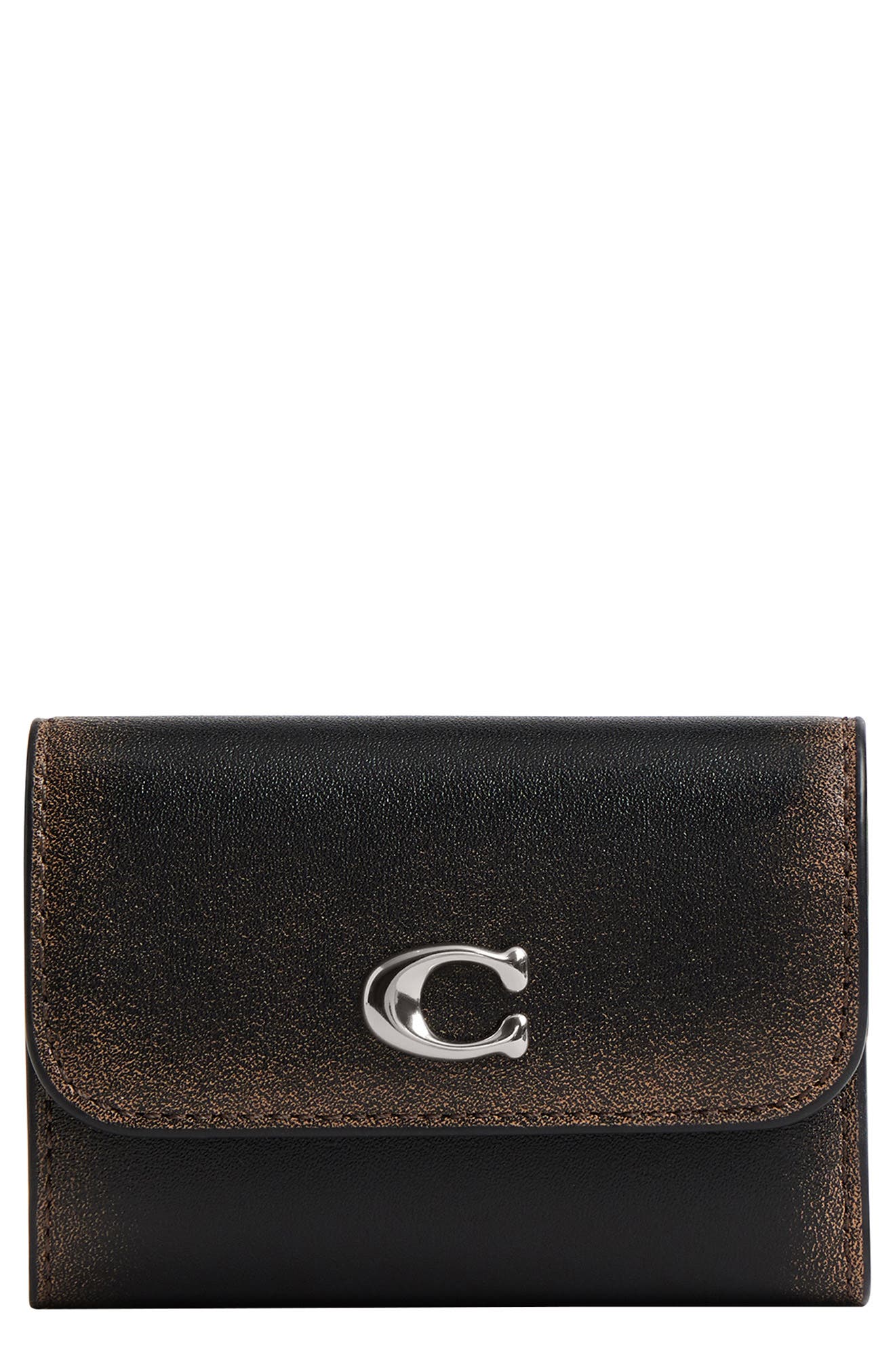 COACH Loved Leather Essential Trifold Card Holder (Women) | Nordstrom