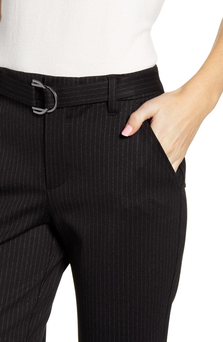 Wit & Wisdom Ab-Solution High Waist Pinstripe Ponte Trousers, Alternate, color, 