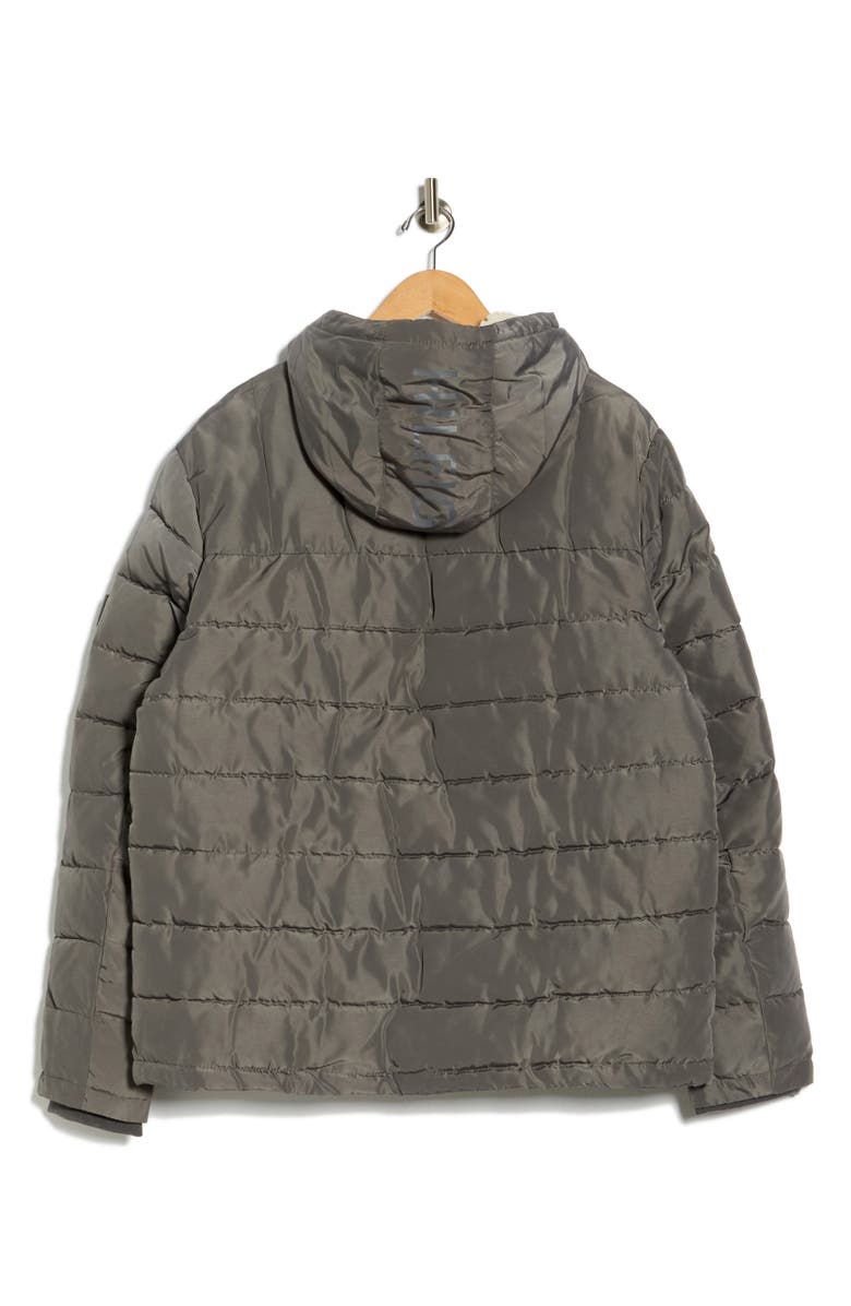 Tommy Hilfiger Hooded Puffer Jacket, Alternate, color, Charcoal