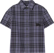 Burberry Check Cotton Chambray Shirt