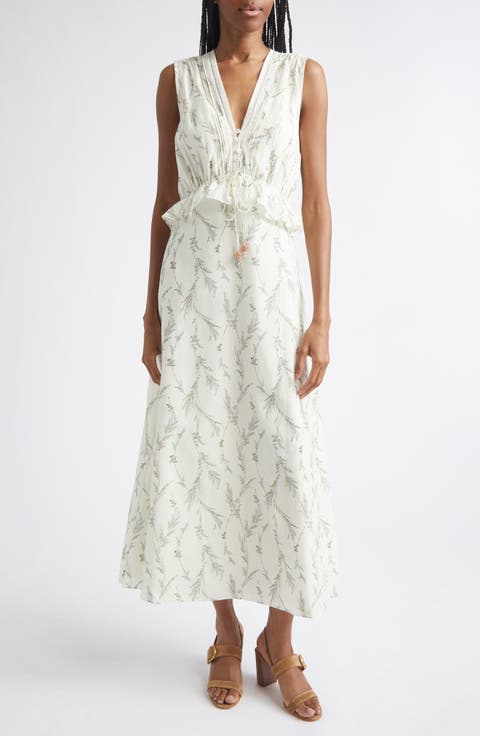 Dominick Floral Cotton & Silk Dress
