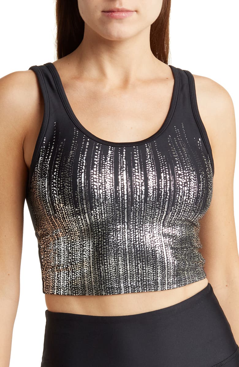 MARIKA Marley Metallic Sports Bra, Main, color,
