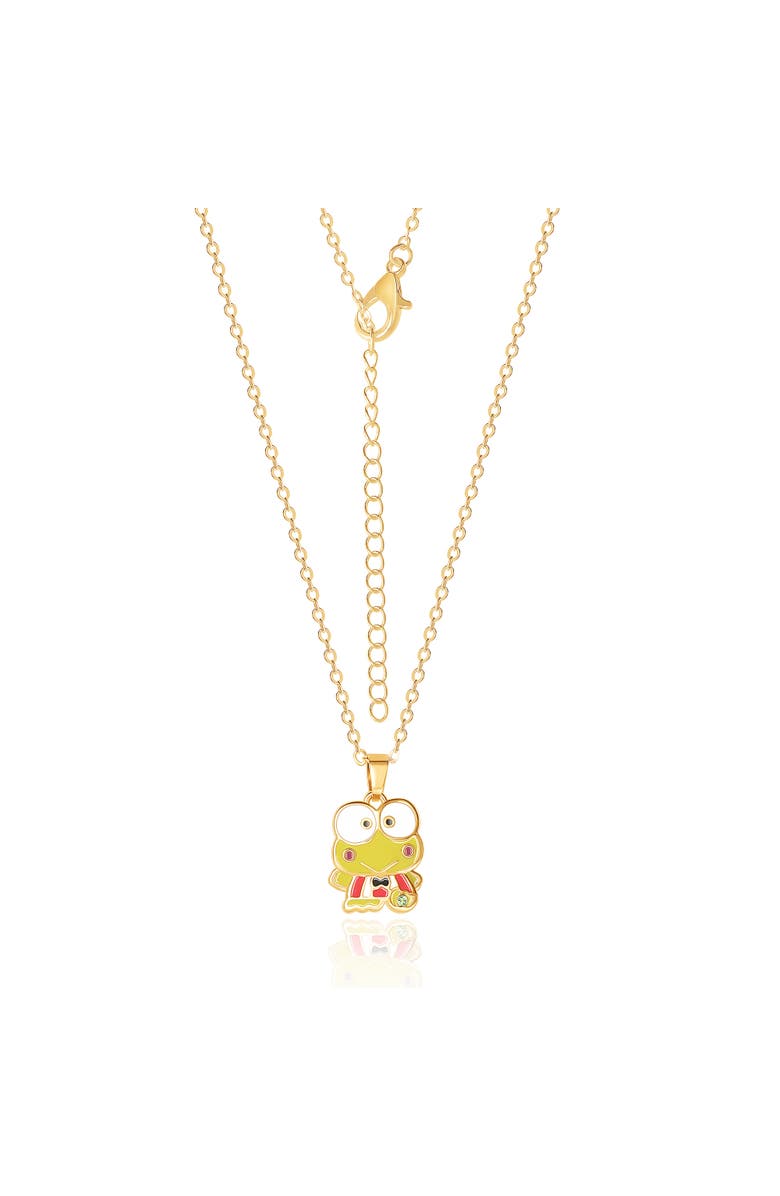 Hello Kitty Enamel Kerropi 3D Pendant, 16+ 2'' Chain, Alternate, color, Yellow Green, Gold