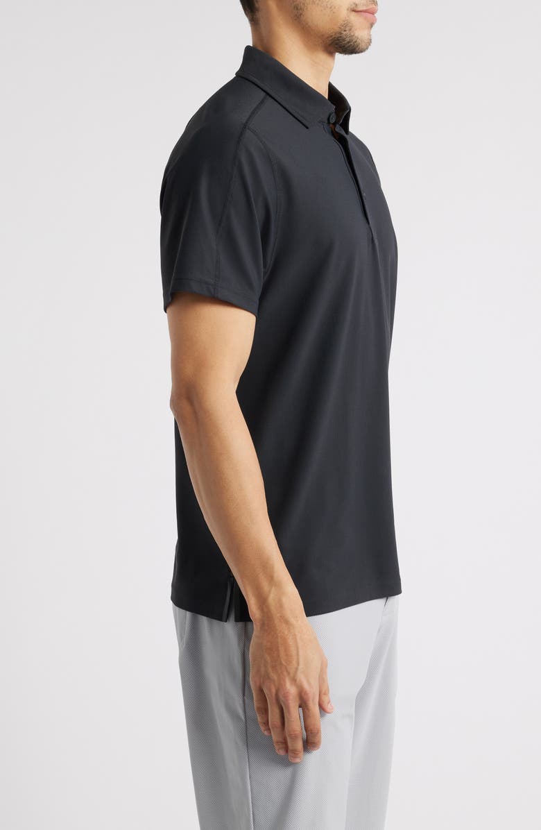 Rhone Regatta Piqué Performance Polo, Alternate, color, Black