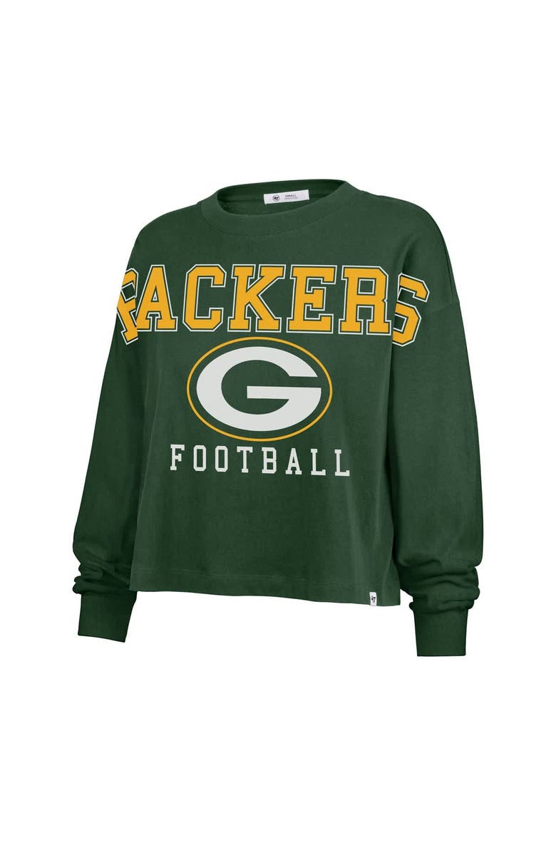 '47 Women's '47 Green Green Bay Packers Outreach City Oversized Long Sleeve T-Shirt, Alternate, color, Green