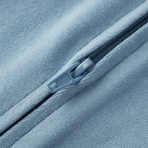 Milkbarn Brushed Zipper Pajama In Gray