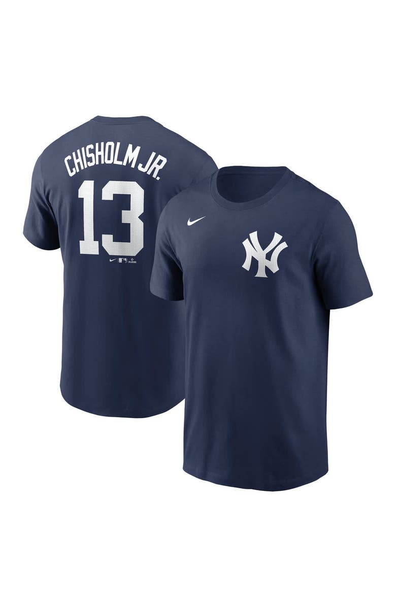 Nike Youth Nike Jazz Chisholm Jr. Navy New York Yankees Player Name & Number T-Shirt, Main, color, Navy