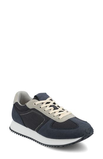 Journee Collection Flow Casual Sneaker In Blue