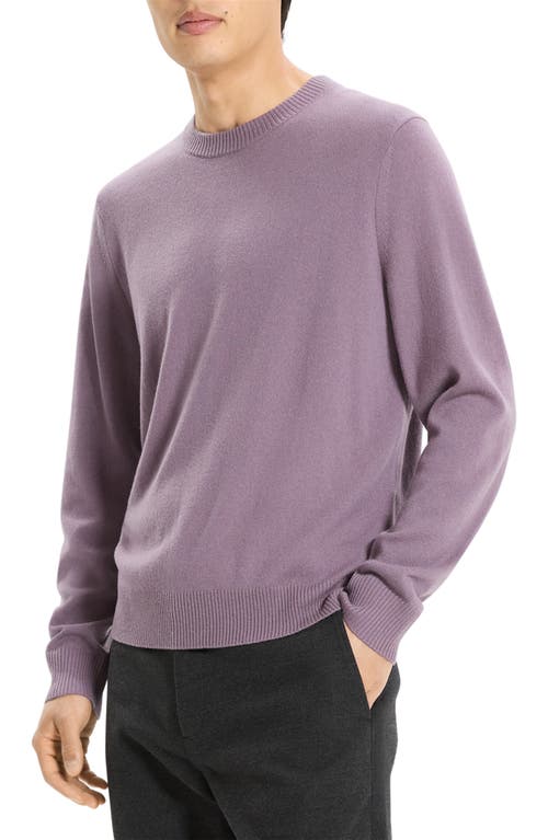 Theory Hilles Cashmere Sweater In Purple