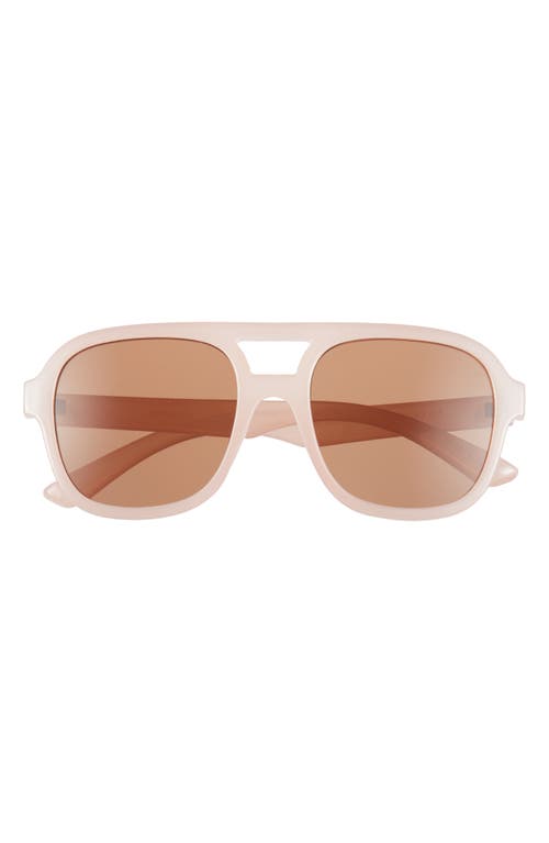 Aire Whirlpool 53mm Aviator Sunglasses In Blush/brown Mono