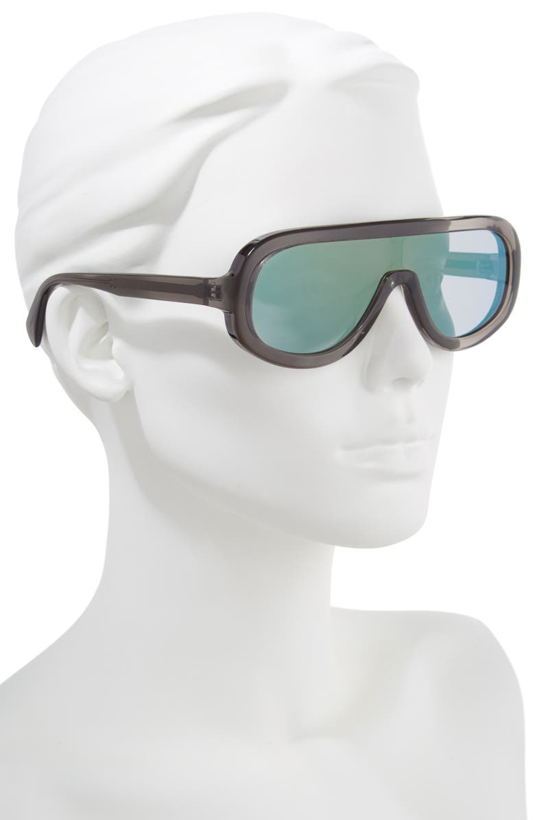 CELINE Flat Top Shield Sunglasses, Alternate, color,
