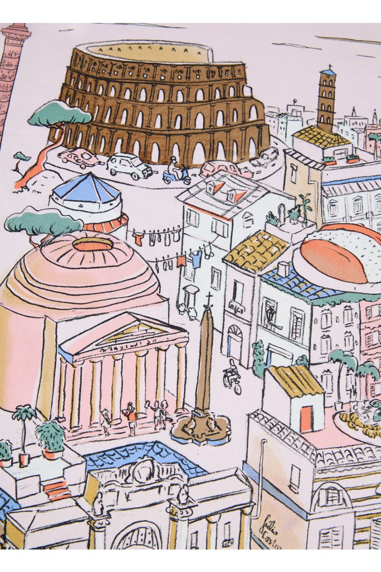 Rome Silk Square Scarf 26, Alternate, color, Roman Blush