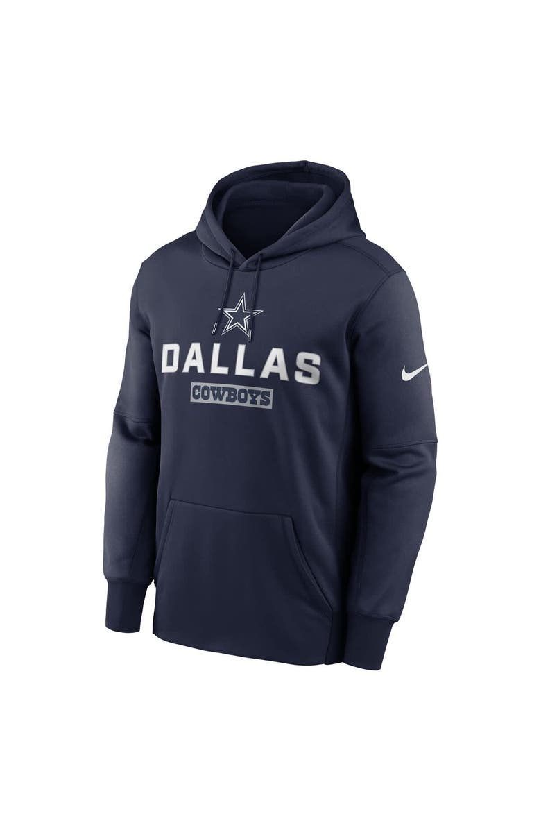 Nike Men's Nike Navy Dallas Cowboys Toss Sweep Performance Pullover Hoodie, Alternate, color, 