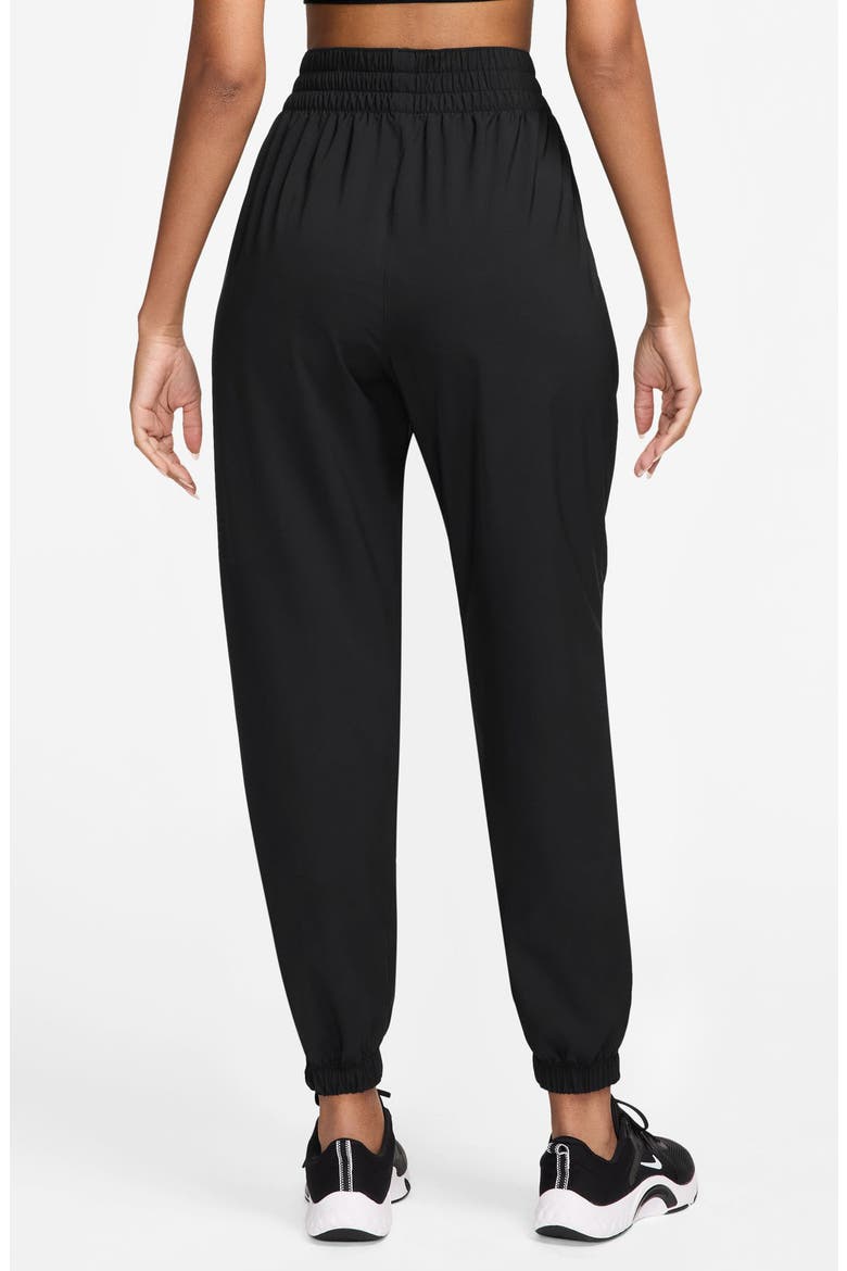 One Dri-FIT High-Waisted 7/8 Joggers, Alternate, color, 010 BLACK/BLACK