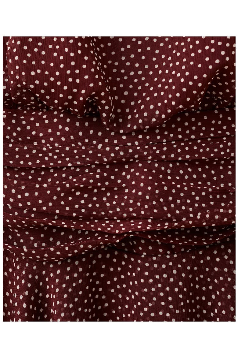 Dot Halter Minidress, Alternate, color, BURNT ORANGE